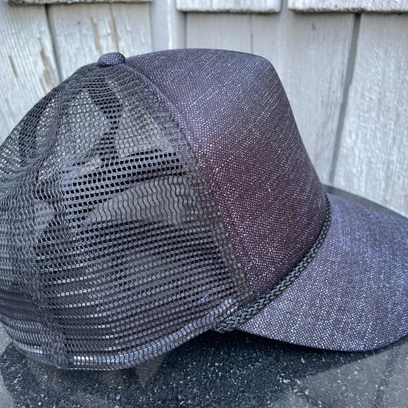 Rip Curl Surf Apparel Trucker Hat Dark Purple Black Mesh Surfer - Picture 4 of 6